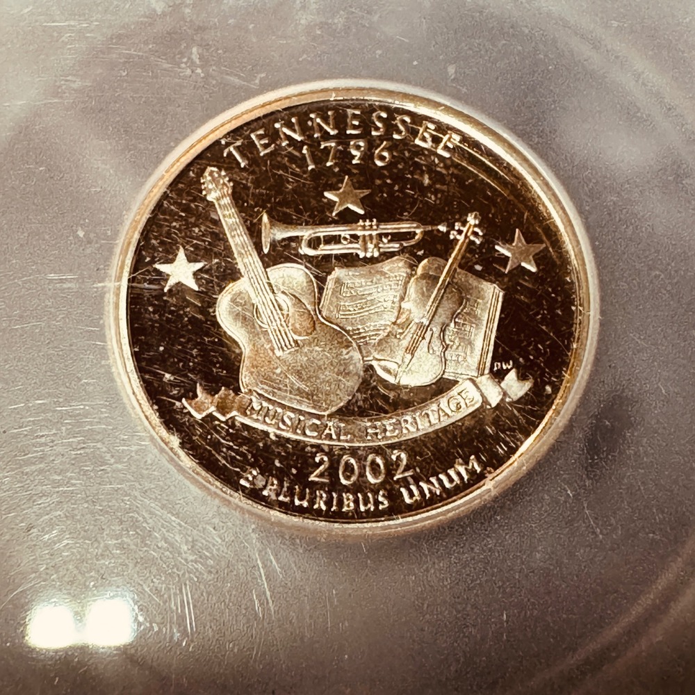 2002-S Tennessee State Quarter ICG PR70 DCAM 25C Musical Heritage - Picture 2 of 4